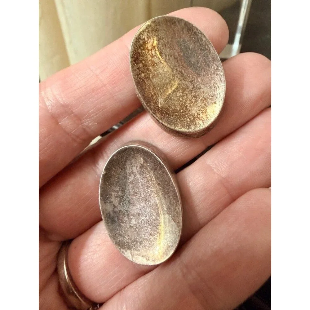 Vintage Taxco Made in Mexico Silver Cufflinks